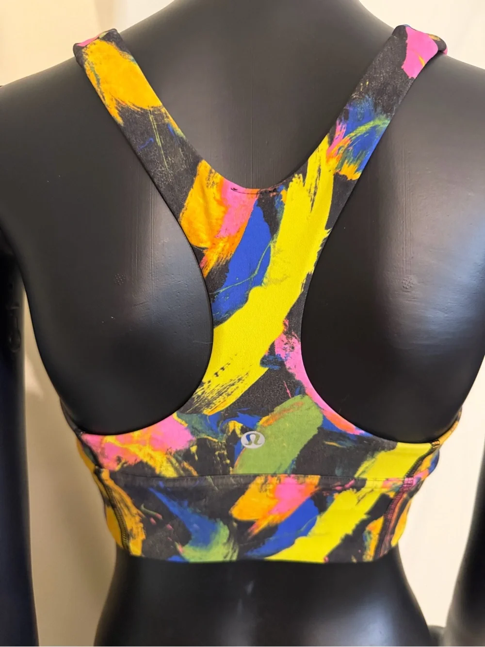 Lululemon Abstract Multicolor Sports Bra - Bright Paintstroke 6 (runs small)